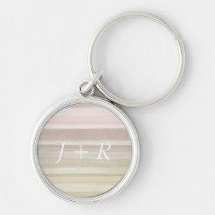 Abstract watercolor background key ring