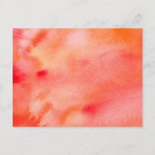 Abstract Watercolor Background - Orange Postcard
