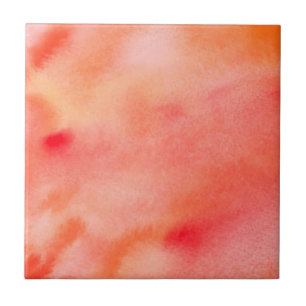 Abstract Watercolor Background - Orange Tile
