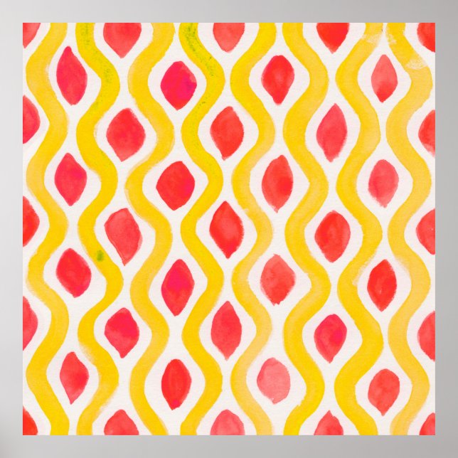 Abstract watercolor background poster (Front)