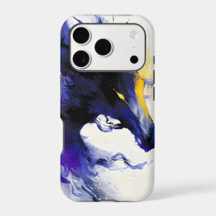 Abstract Watercolor Black Horse Portrait