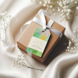 Abstract Watercolor Bridal Shower Custom Thank You Gift Tags<br><div class="desc">Colourful Modern Abstract Art Bridal Shower Custom Thank You Gift Tags in Green and Blue</div>