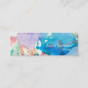 Abstract Watercolor Business Card