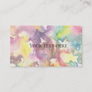  Abstract Watercolor  Business Card