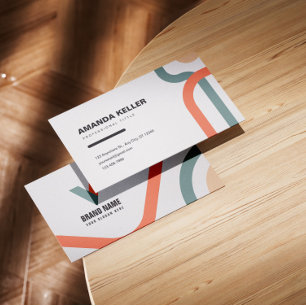 Abstract Watercolor Business Card