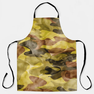 Abstract Watercolor: Camouflage Tie Dye Apron
