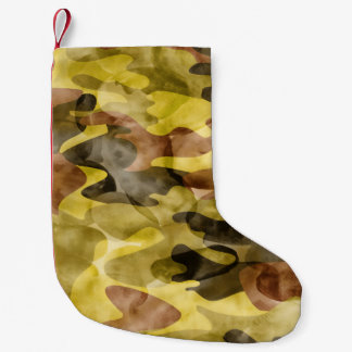 Abstract Watercolor: Camouflage Tie Dye Small Christmas Stocking