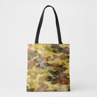 Abstract Watercolor: Camouflage Tie Dye Tote Bag