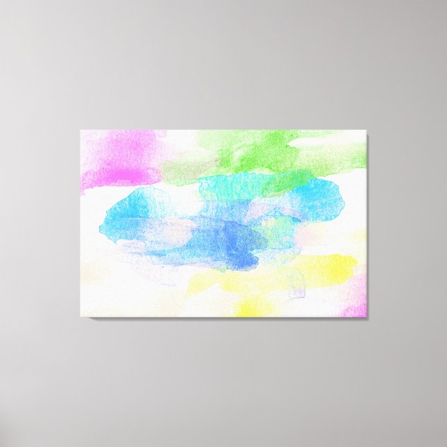 Abstract Watercolor Canvas Print (Front)