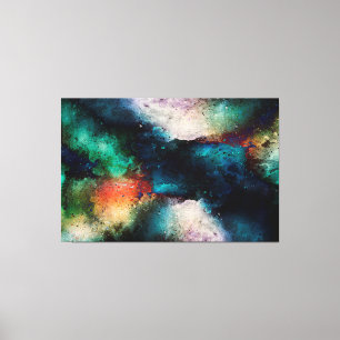 Abstract Watercolor Canvas Print