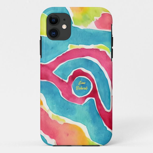 Abstract Watercolor Case-Mate iPhone Case (Back)