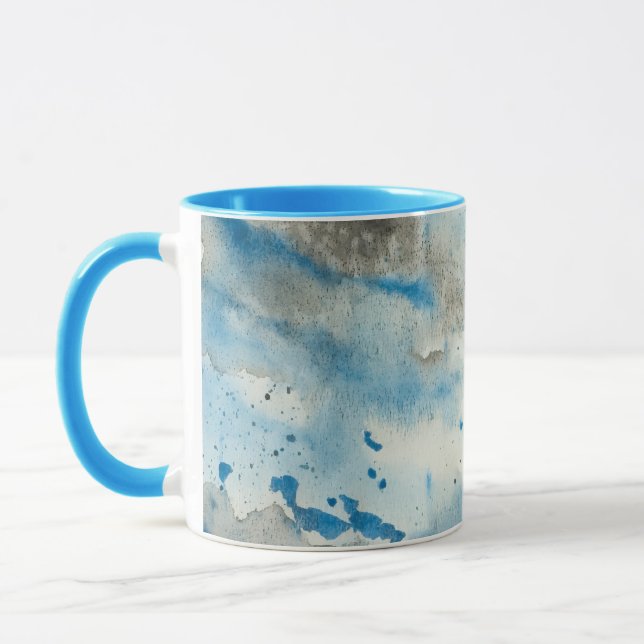 abstract watercolor coffee mug (Left)