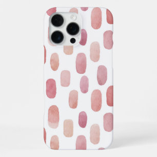 Abstract watercolor cute pink brush stroke pattern iPhone 16 pro max case