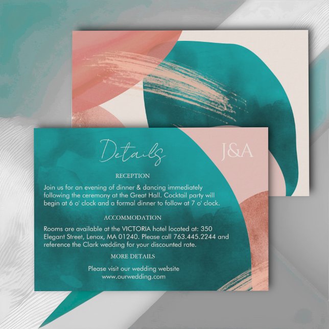 ABSTRACT WATERCOLOR  Details Enclosure Card (Creator Uploaded)