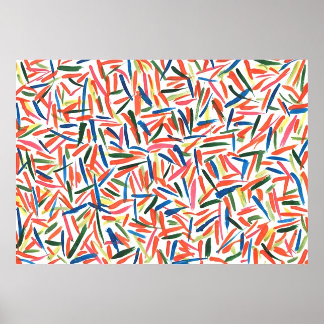 Abstract watercolor drawing poster (Front)