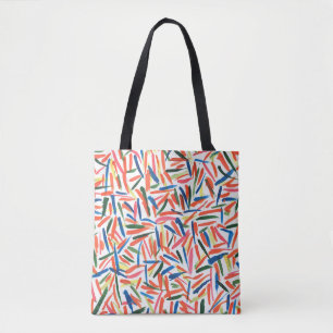 Abstract watercolor drawing tote bag