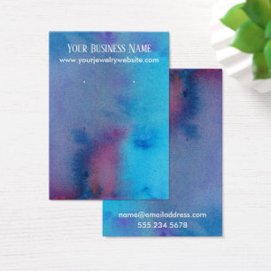 Abstract Watercolor Earring Holder Display Cards