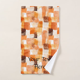 Abstract Watercolor, Fall Palette Hand Towel