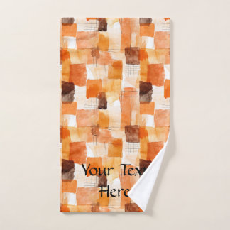 Abstract Watercolor, Fall Palette  Hand Towel