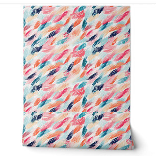 Abstract Watercolor Feathers Wallpaper