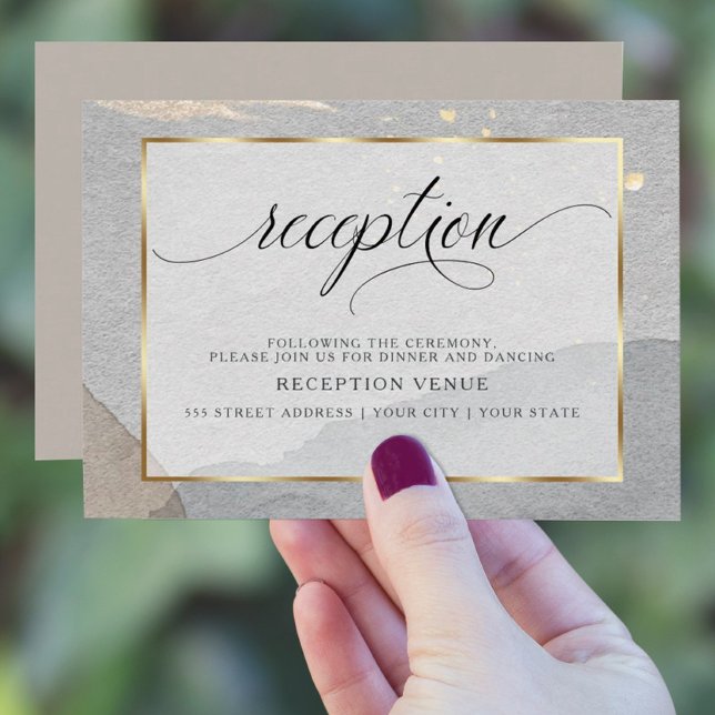 Abstract Watercolor Granite  Invitation (Creator Uploaded)