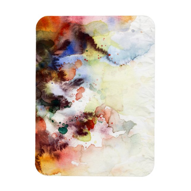 Abstract watercolor grunge texture with paint magnet (Vertical)