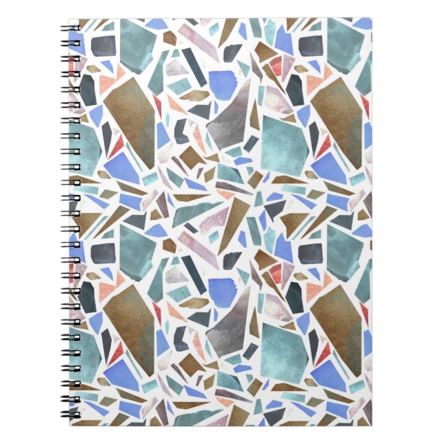 Abstract watercolor: hand-drawn white background. notebook (Front)
