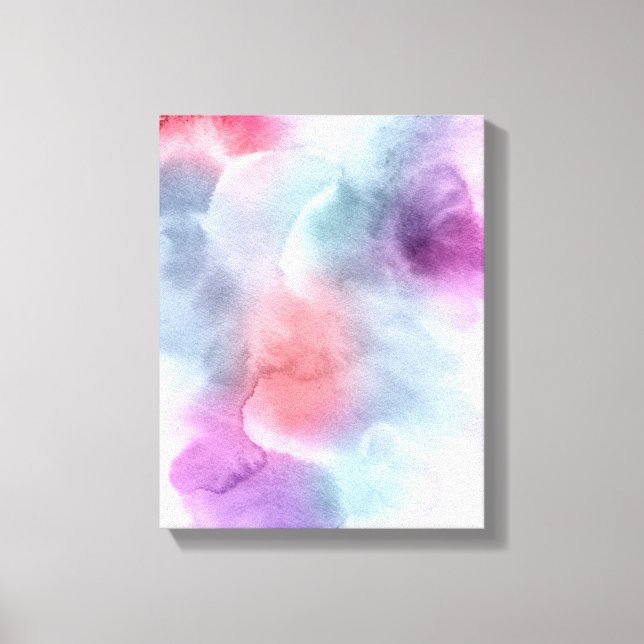 Abstract watercolor hand painted background 10 canvas print (Front)
