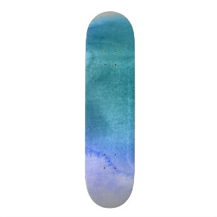Abstract watercolor hand painted background 12 skateboard
