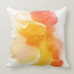 Abstract watercolor hand painted background 13 cushion
