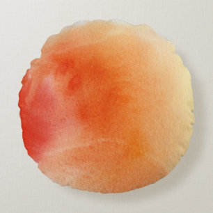 Abstract watercolor hand painted background 15 round cushion