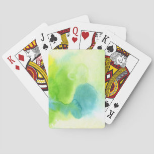 Abstract watercolor hand painted background 16 playing cards