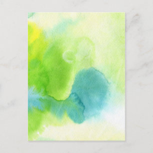 Abstract watercolor hand painted background 16 postcard