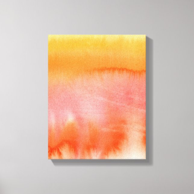 Abstract watercolor hand painted background 17 canvas print (Front)