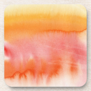 Abstract watercolor hand painted background 17 coaster