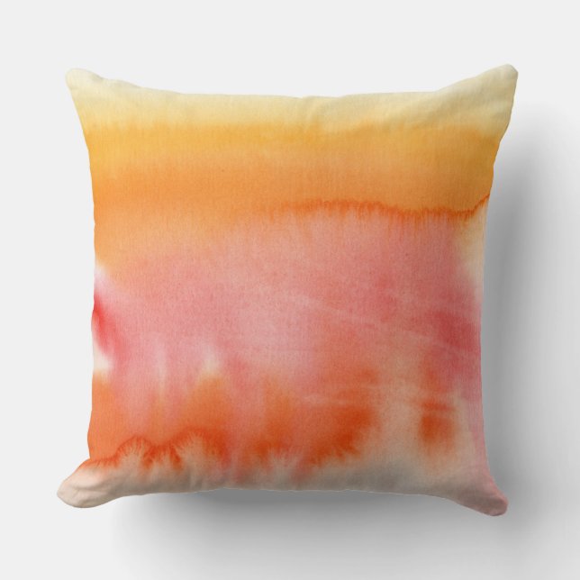 Abstract watercolor hand painted background 17 cushion (Front)