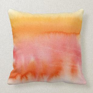 Abstract watercolor hand painted background 17 cushion