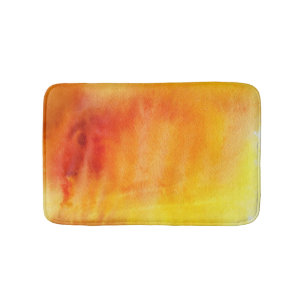 Abstract watercolor hand painted background 19 bath mat