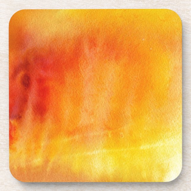 Abstract watercolor hand painted background 19 coaster (Front)