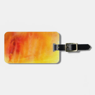 Abstract watercolor hand painted background 19 luggage tag