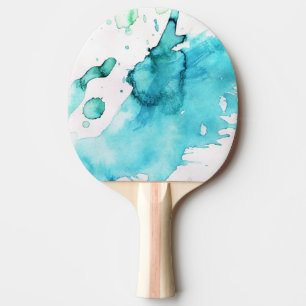 Abstract watercolor hand painted background 2 3 ping pong paddle