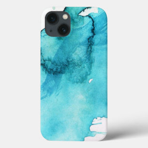 Abstract watercolor hand painted background 2 iPhone 13 case