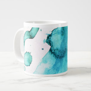 Abstract watercolor hand painted background 2 large coffee mug