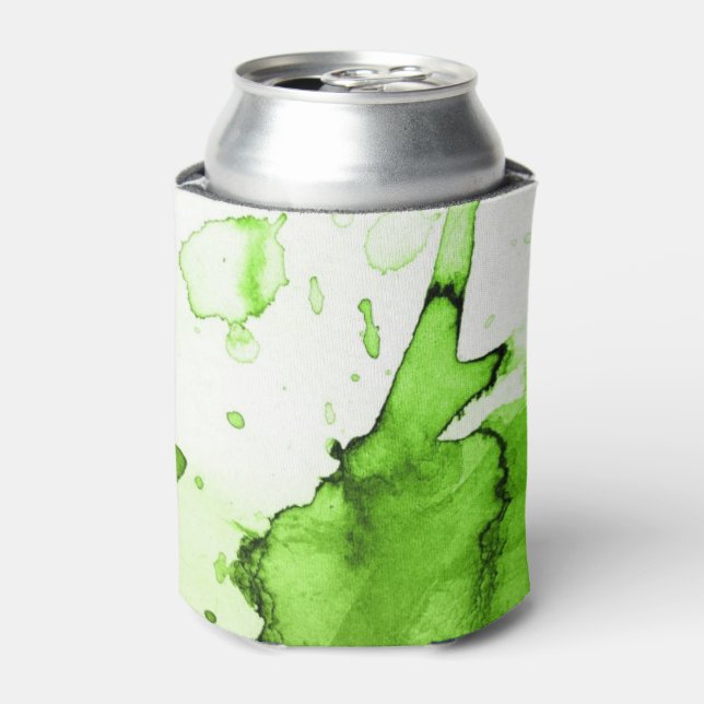 Abstract watercolor hand painted background 3 3 can cooler (Can Front)