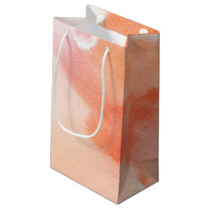 Abstract watercolor hand painted background 3 small gift bag