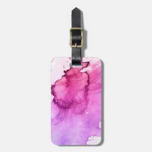 Abstract watercolor hand painted background 5 luggage tag
