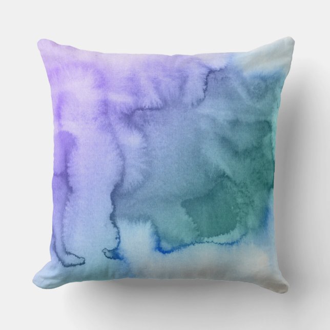 Abstract watercolor hand painted background 6 cushion (Front)
