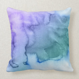 Abstract watercolor hand painted background 6 cushion
