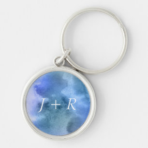 Abstract watercolor hand painted background 9 key ring
