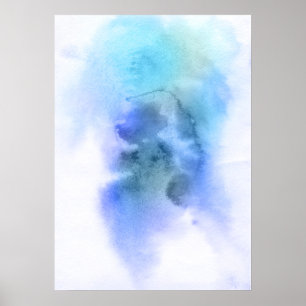 Abstract watercolor hand painted background 9 poster